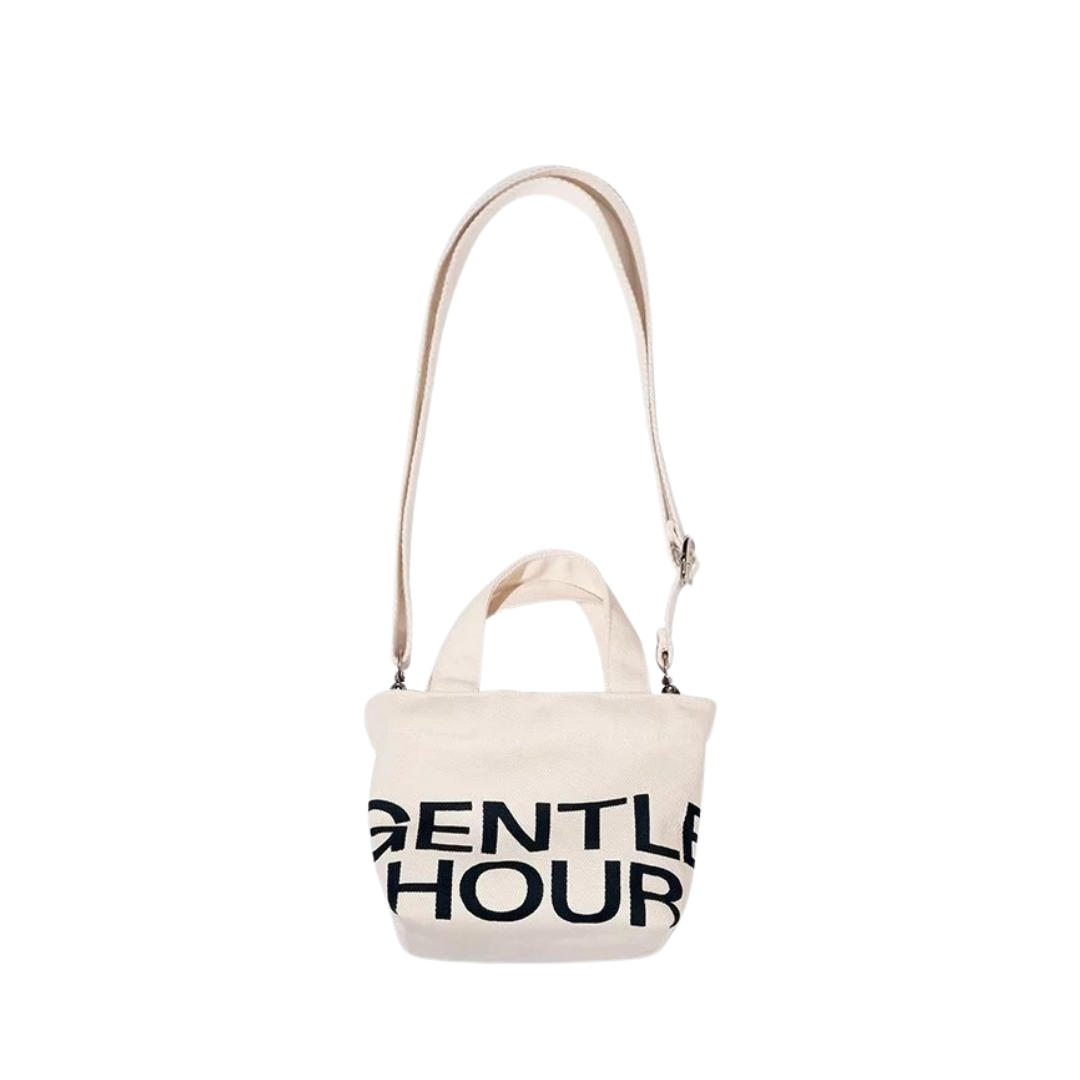 Gentle Hour Mini Sling Bag - Cream | Tas Canvas Wanita Slempang