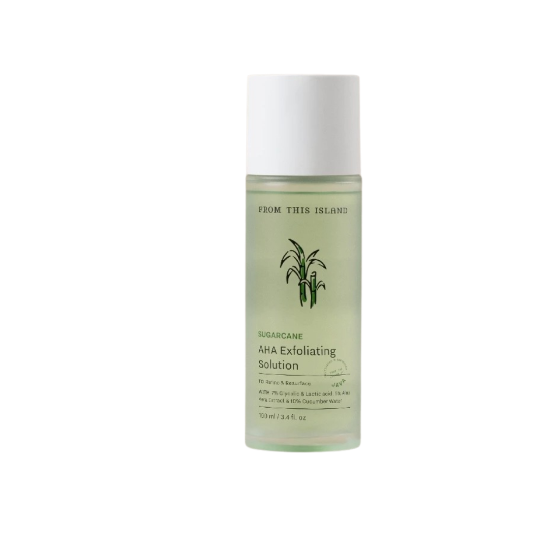 From This Island Sugarcane AHA Exfoliating Solution | Toner Mengecilkan Pori & Menghaluskan Tekstur Kulit