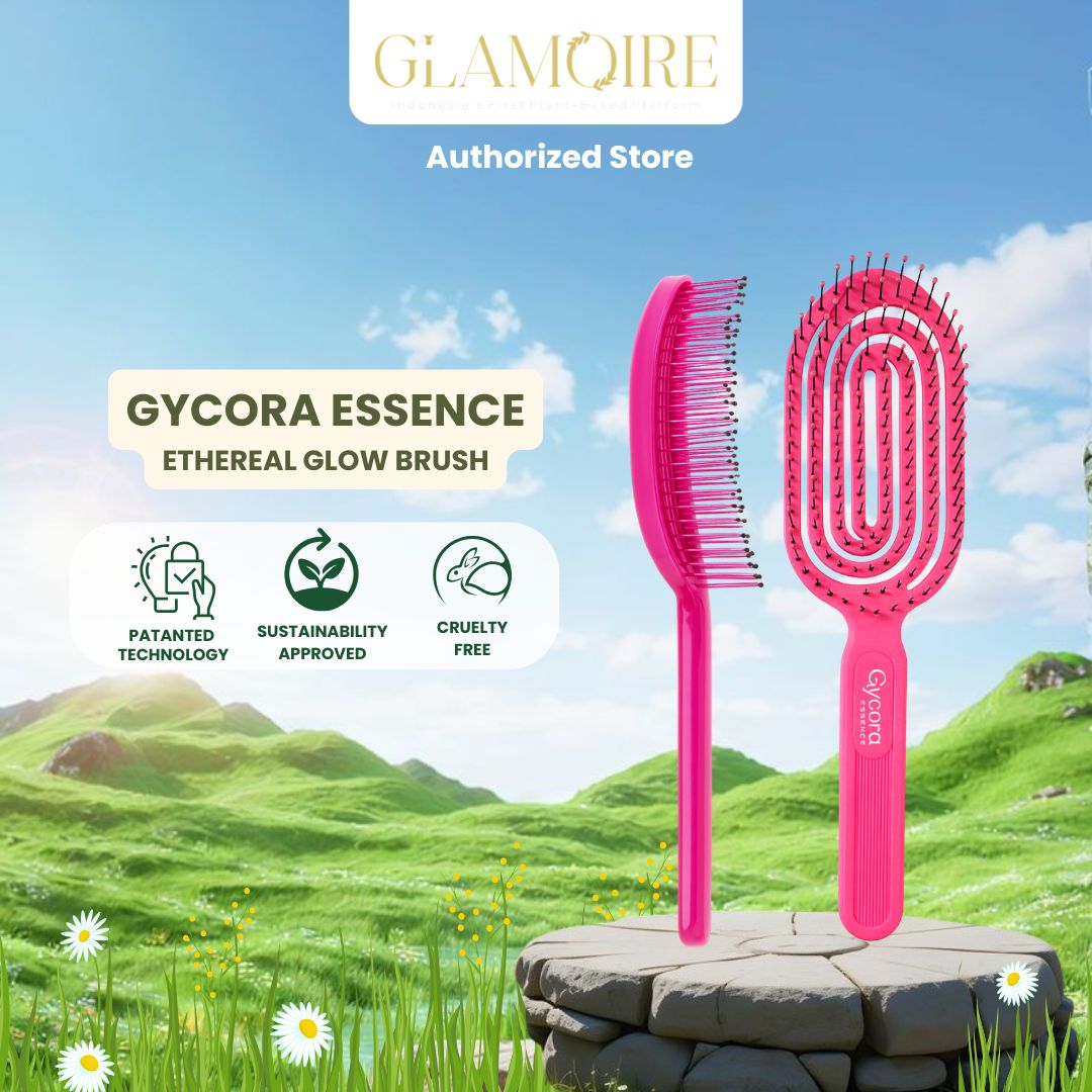 Gycora Essence Ethereal Glow Brush - Anti Kusut & Anti Rontok PINK